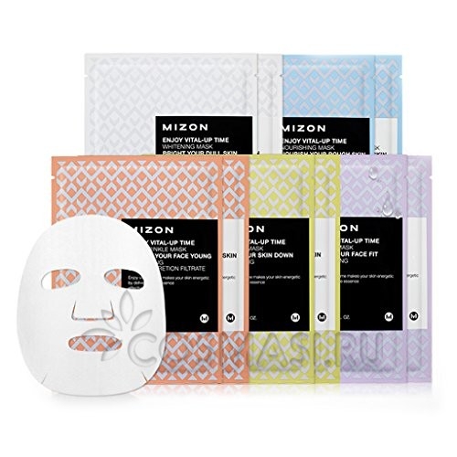 MIZON Joyful Time Essence Mask Pomegranate Тканевая маска для лица с экстрактом гранатового сока 23г