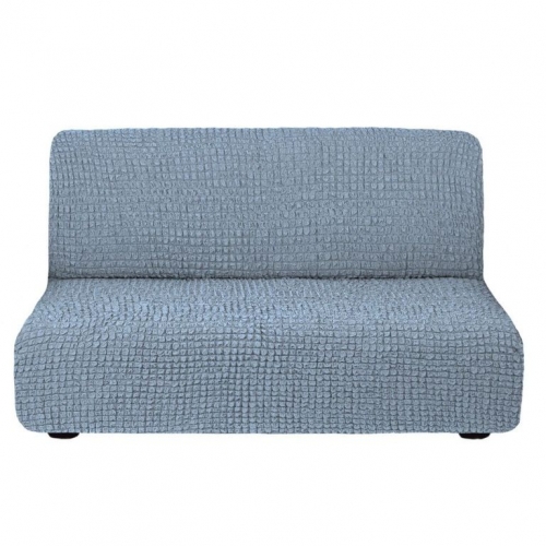 Чехол диван без подлокотников евро, Серо-голубой 215
