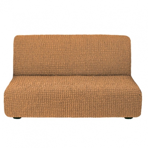 Чехол диван без подлокотников евро, Рыжий 208