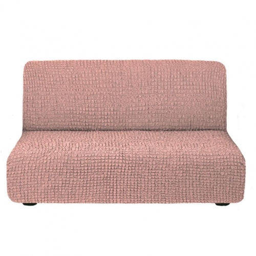 Чехол диван без подлокотников евро, Пудра 206