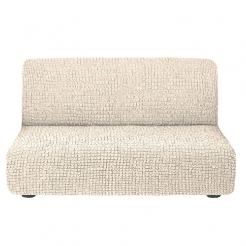 Чехол диван без подлокотников евро, Кремовый 213