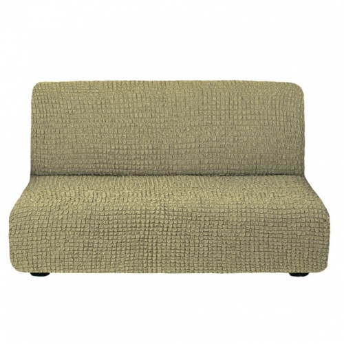 Чехол диван без подлокотников евро, Темно-оливковый 220