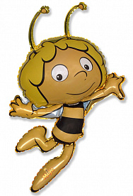 Шар (48''/122 см) Фигура, Пчела Майя, Желтый, 1 шт.