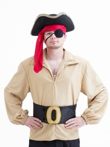  Карнавальный костюм Пират со шляпой взрослый