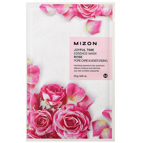 Тканевая маска для лица с экстрактом лепестков розы Joyful Time Essence Mask Rose 1шт