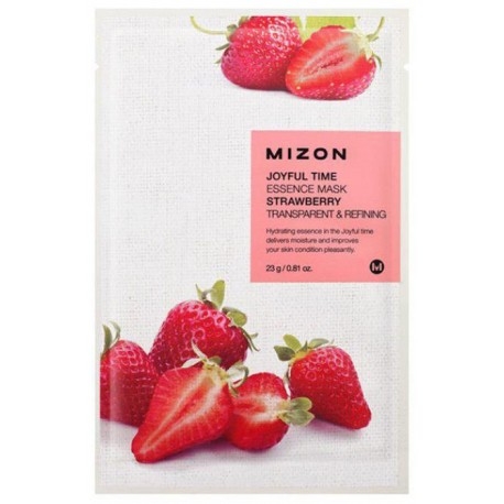 Тканевая маска для лица с экстрактом клубники Joyful Time Essence Mask Strawberry 1шт