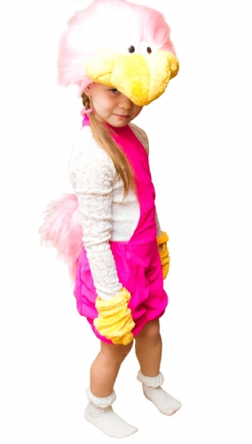 Карнавальный костюм Страус розовый