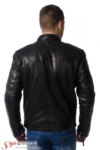 Куртка кожаная KREZZ M157 black