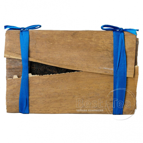 Плитка №2 в бамбуковом листе синяя лента (шу) 230-250 г