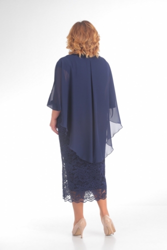 Платье 776 (синий, бирюза, фиолет, хаки)