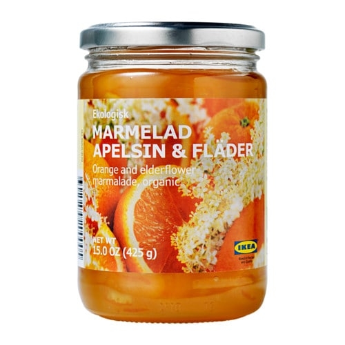 MARMELAD APELSIN & || FLÄDER, Джем из апельсина и цветов бузины, . ИКЕА