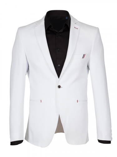 Белый мужской пиджак Rvvaldi rj-2019-69