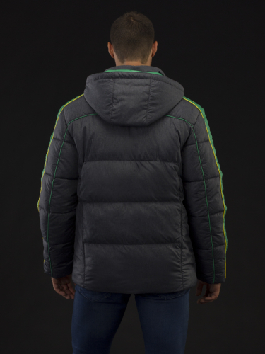 Куртка зимняя мужская Merlion RADAMANT-1 (меланж т.синий/зеленый)