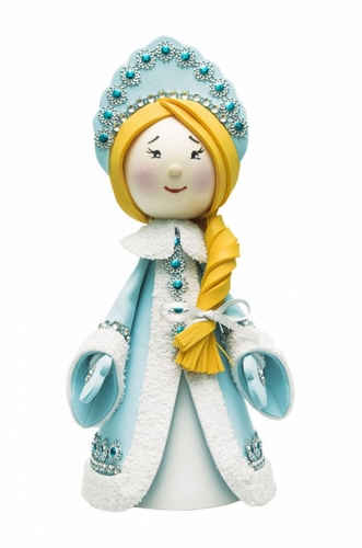  Кукла из фоамирана: Снегурочка