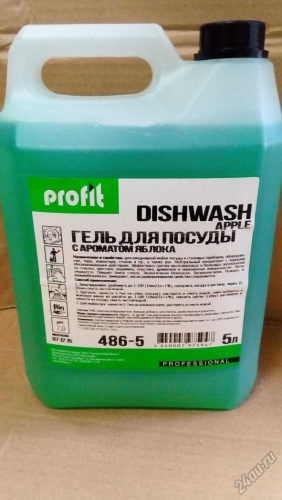 Гель для мытья посуды PROFIT DISHWASH apple Концентрат (до 1:100) 