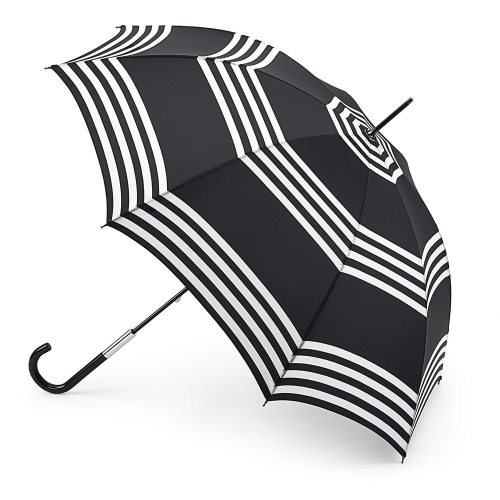 L720-2784 Дизайнерский зонт-трость «Полоски», механика, Lulu Guinness, Eliza, Fulton