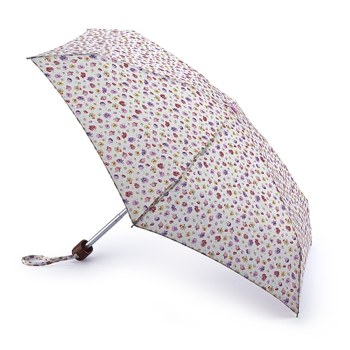 L521-3463 Суперкомпактный дизайнерский зонт «Цветы», механика, Cath Kidston, Tiny , Fulton