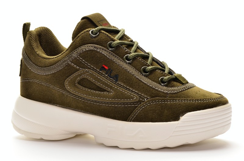 Sport + FLA IC340-3 Кроссовки хаки иск нубук