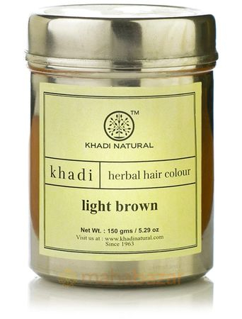 Краска для волос травяная Cветло-коричневый, 150 г, производитель Кхади