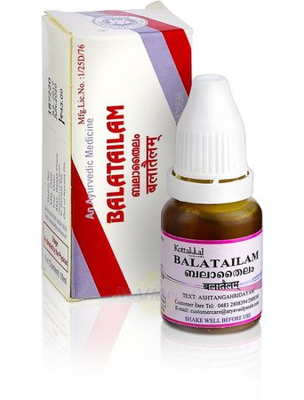 Бала Тайлам, лечебное общеукрепляющее масло, 10 мл, производитель Коттаккал Аюрведа