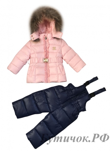 Комбинезон раздельный ( куртка, брюки ) Chanel розово синий