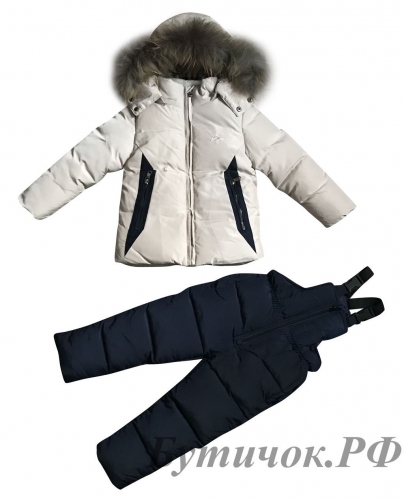 Комбинезон раздельный ( куртка, брюки ) Burberry бежево-синий 
