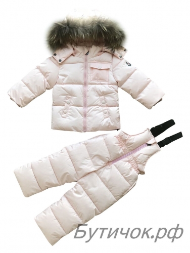 Комбинезон раздельный ( куртка, брюки )Moncler розовый