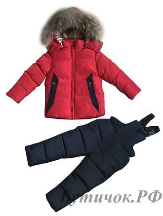  Комбинезон раздельный ( куртка, брюки )Burberry красно-синий 