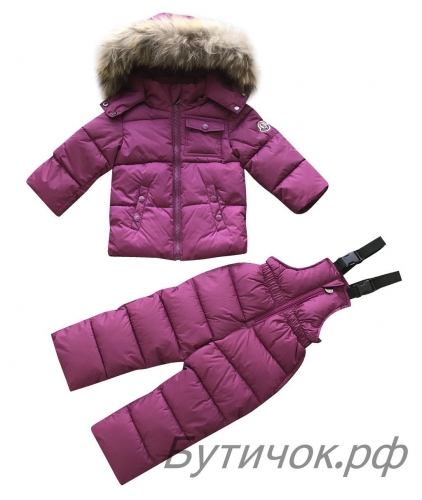  Комбинезон раздельный ( куртка, брюки )Moncler фиолетовый 