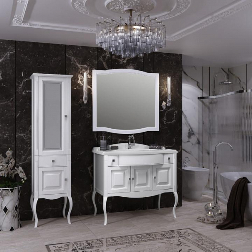 Мебель для ванной Лаура 100 Белый матовый