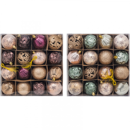 Набор шаров МАРСАЛА, 6 см, 16 шт. в ПВХ коробке, пластик Артикул: N182261