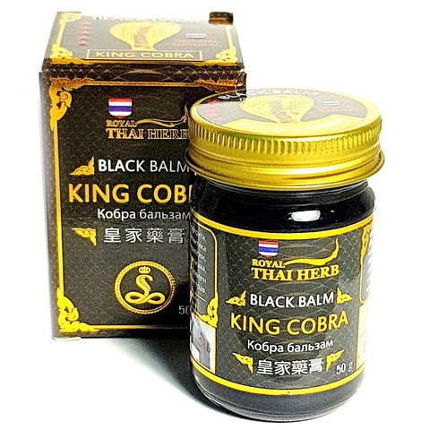 Черный бальзам с ядом королевской кобры Thai Herb 50 мл