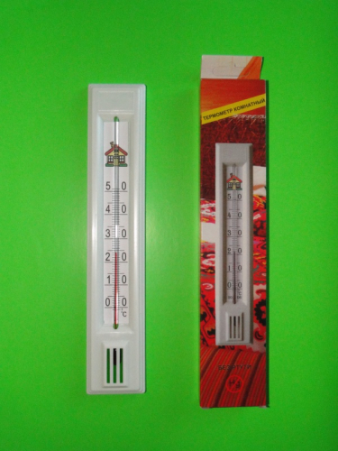 Термометр комнатный ЕВРОГЛАСС ТСК-6 пластик в картоне оптом