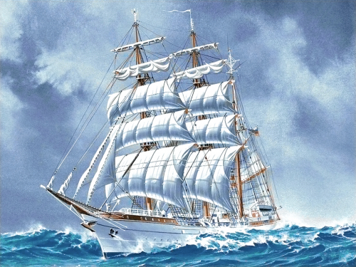 Алмазная мозаика: Корабль размер 40х30 Ag 2220