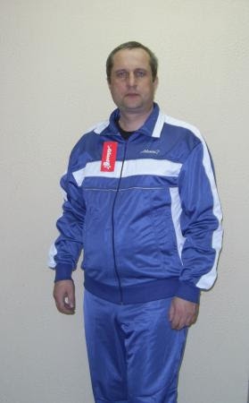 Мужской спортивный костюм  мод-9-4 голубой