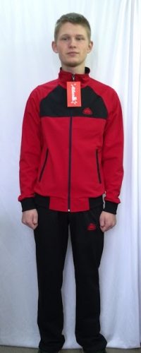 Мужской спортивный костюм мод 725-3 красн+син