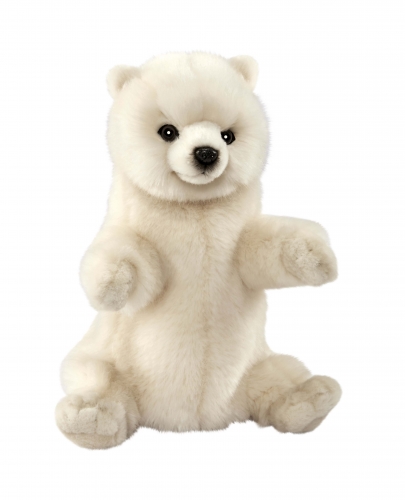 7158 Белый медведь, игрушка на руку, 31 см