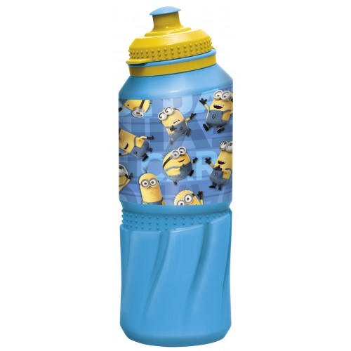 Бутылка пластиковая (спортивная 530 мл). Миньоны Правила