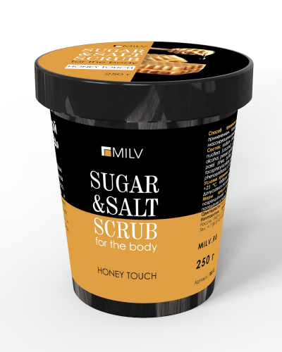 Сахарно-солевой скраб для тела «Мёд». 290 г