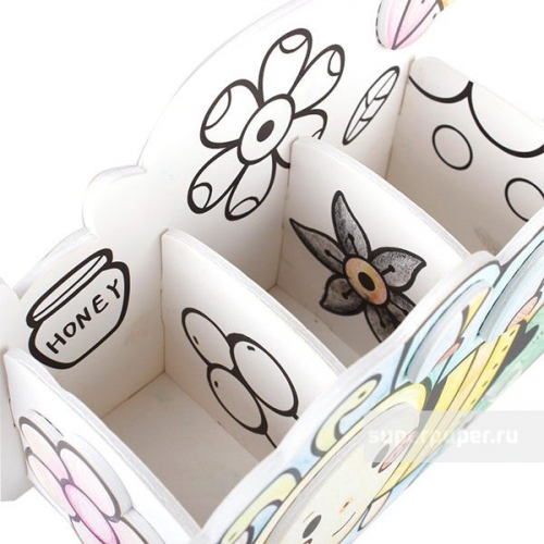Пазл-раскраска Пчела и улитка (5 фломастеров в комплекте) P694h