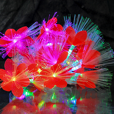 Гирлянда LED NLXD-c-4 18л цветок крас/оптоволокн х60