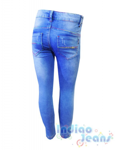 Зауженные джинсы -стрейч для девочек
