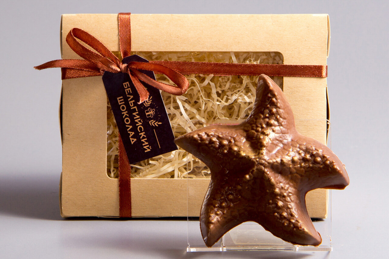 Шоколадка звезда. Шоколадная морская звезда. Шоколадные фигурки в подарок. Шоколадные морские фигуры. Морская звезда из шоколада.
