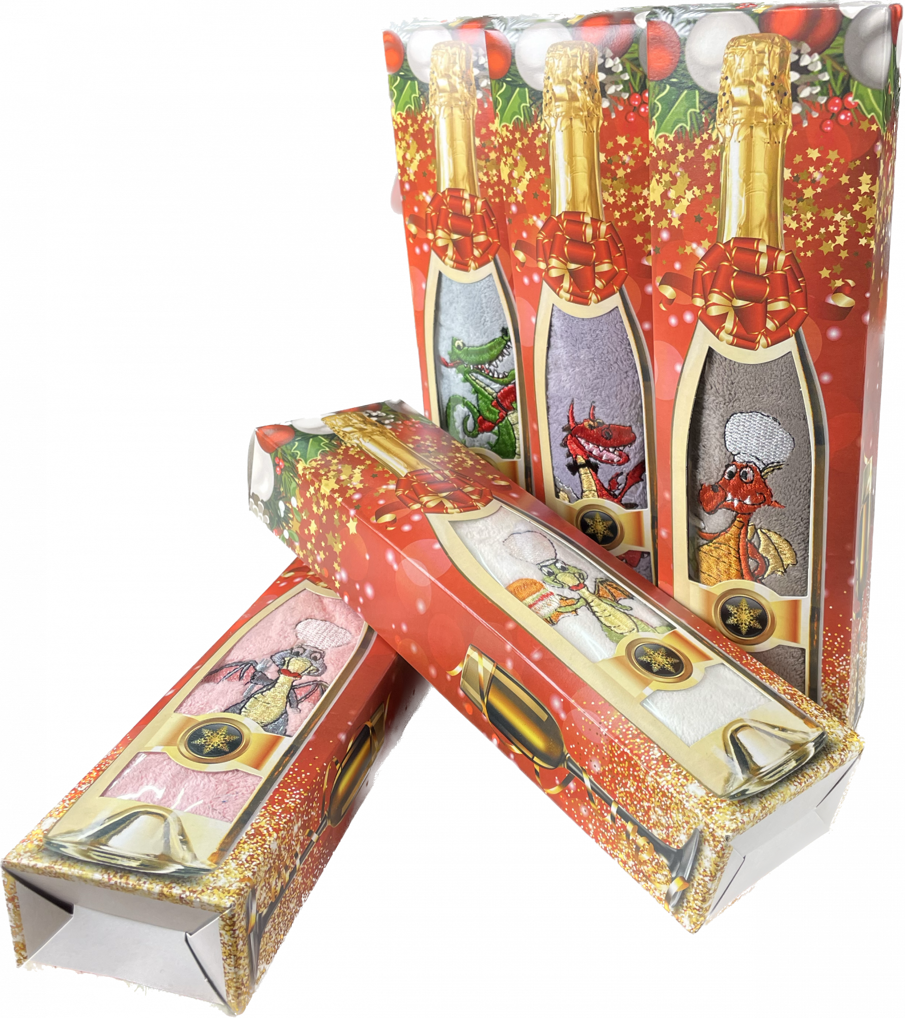 Полотенце микрофибра в подарочной коробке 98 - 39 ГОРЫНЫЧ ВЫШИВКА БУТЫЛОЧКА 1 пр р-р 35х75