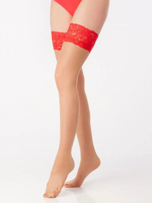 Чулки CAPRICE 20 FASHION TEATRO red-melon