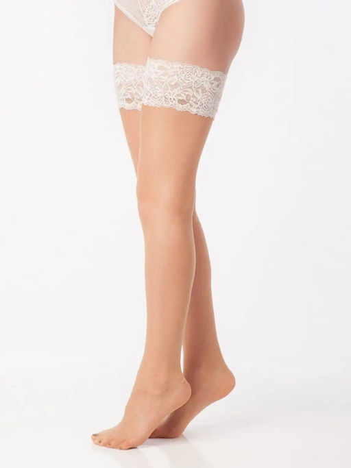 Чулки CAPRICE 20 FASHION TEATRO blanc-melon