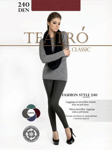 FASHION STYLE 240 Leggins  (1/60) bordo melange