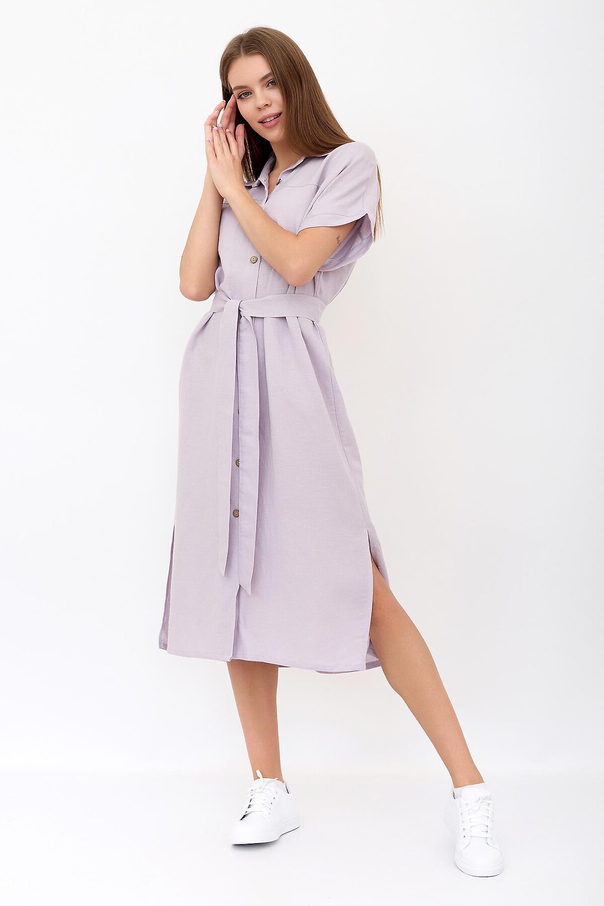Платье женское Милитари С LIKA DRESS #894293Сиреневый