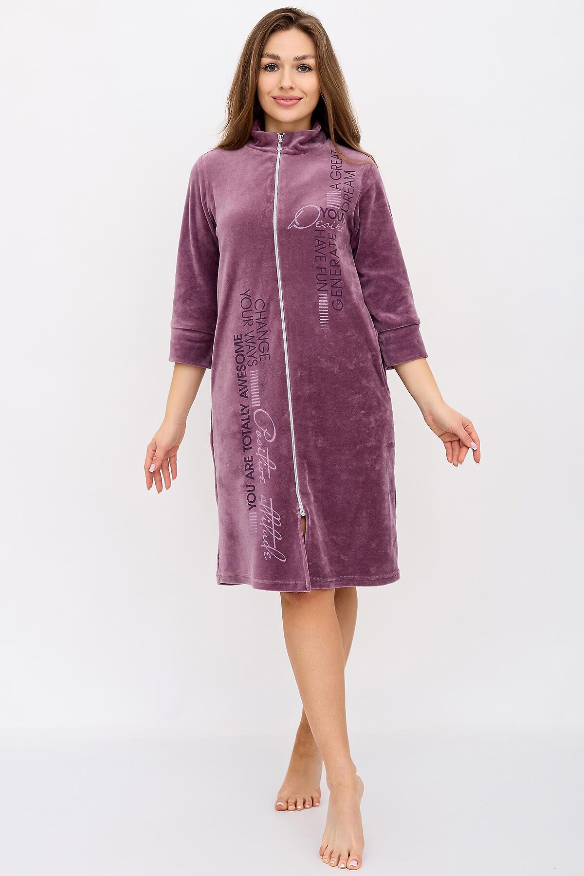 Халат женский Ингрид Б LIKA DRESS #932182Бордовый