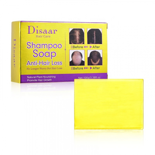 DISAAR Твердый Шампунь ANTI - HAIR LOSS & Hair Growth + GINGER Против выпадения волос ИМБИРЬ 100г (DS-5236)